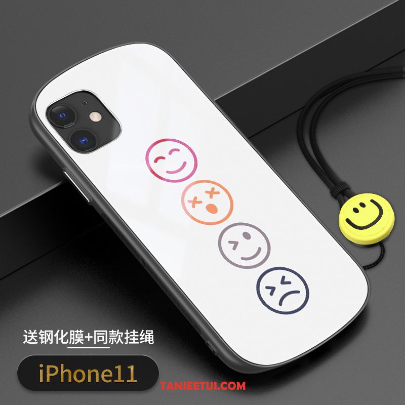 Etui iPhone 11 Modna Marka Telefon Komórkowy Anti-fall, Obudowa iPhone 11 Czarny Cienkie Szkło