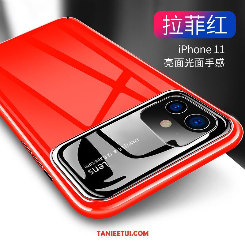 Etui iPhone 11 Ochraniacz Szkło Czerwony Netto, Obudowa iPhone 11 All Inclusive Różowe Modna Marka