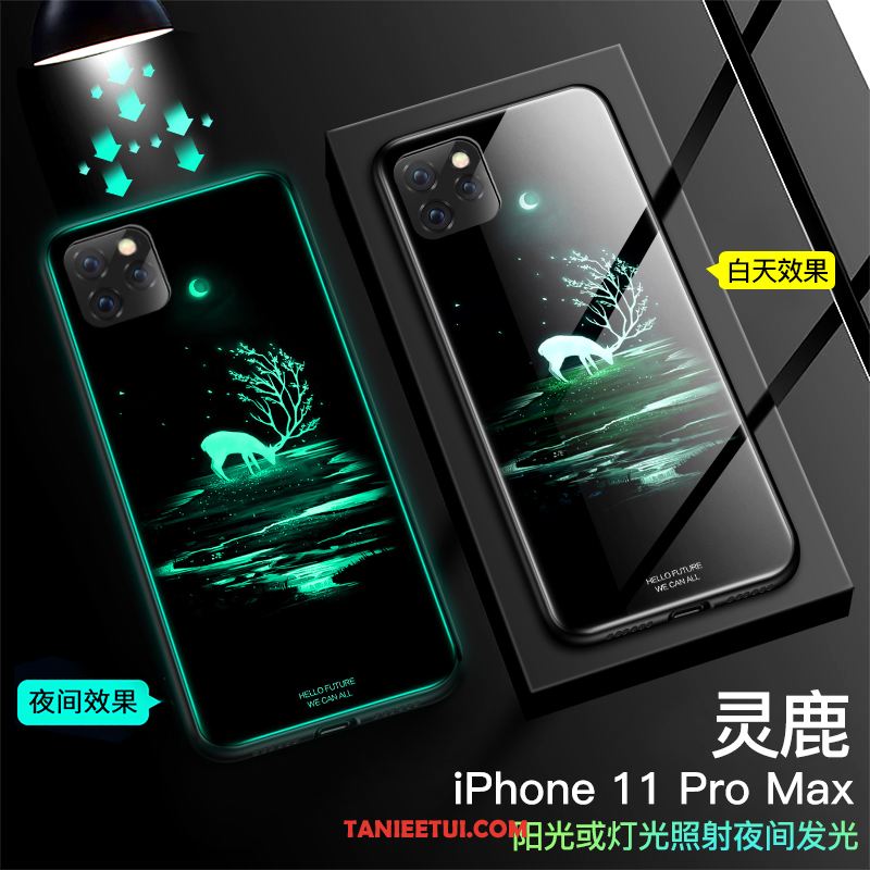 Etui iPhone 11 Pro Max Tendencja Anti-fall Telefon Komórkowy, Pokrowce iPhone 11 Pro Max Lustro All Inclusive Czarny