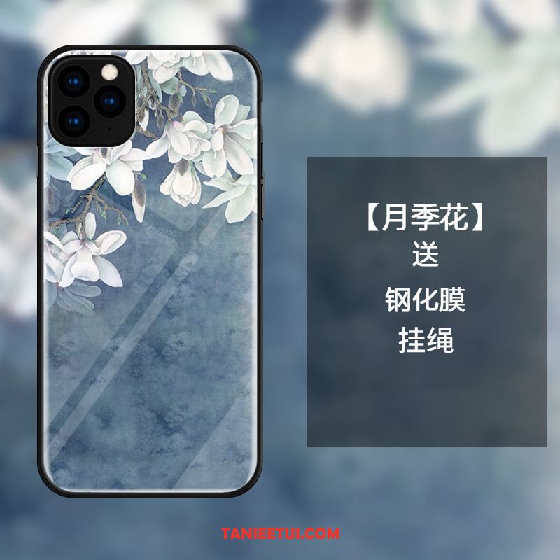 Etui iPhone 11 Pro Wiszące Ozdoby Szkło Kwiaty, Obudowa iPhone 11 Pro Ochraniacz Niebieski Sztuka