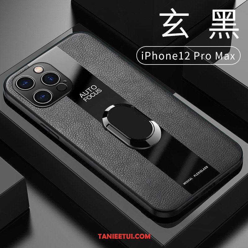 Etui iPhone 12 Pro Max Jakość Ring Magnetyzm, Futerał iPhone 12 Pro Max Nowy All Inclusive Skóra