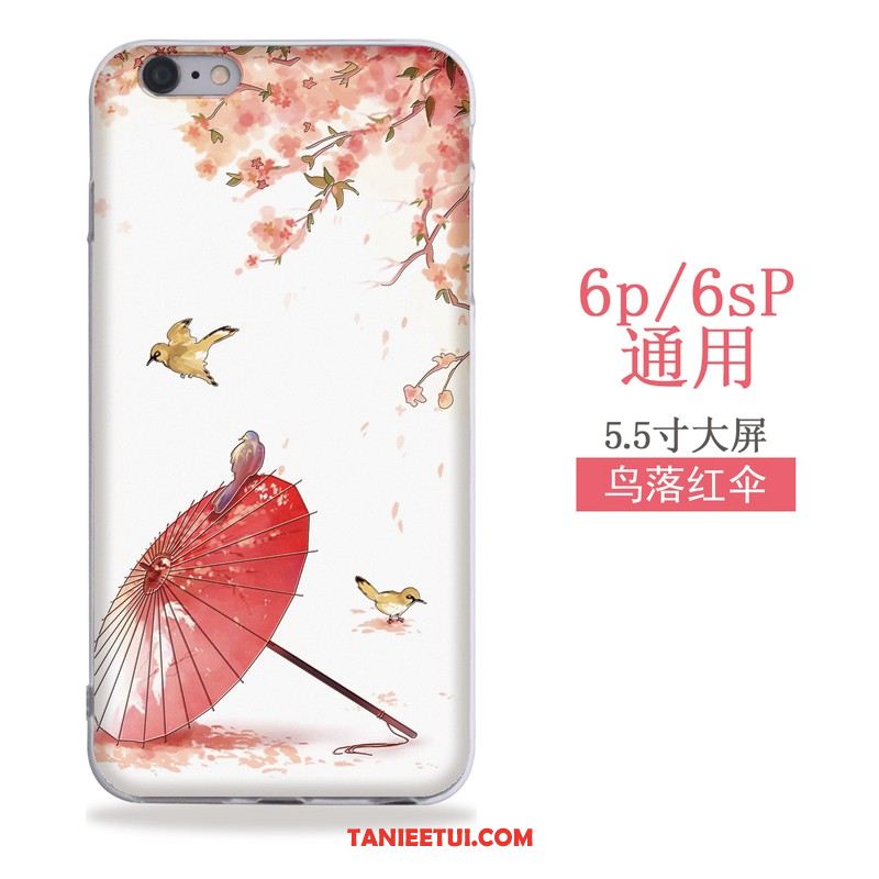 Etui iPhone 6 / 6s Plus Chiński Styl Telefon Komórkowy Wiatr, Obudowa iPhone 6 / 6s Plus Relief Silikonowe Różowe