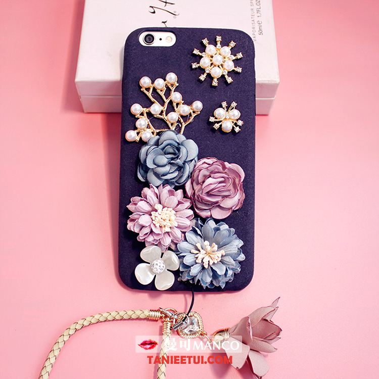 Etui iPhone 6 / 6s Plus Rhinestone Kwiaty Luksusowy, Obudowa iPhone 6 / 6s Plus Osobowość Ochraniacz Wiszące Ozdoby