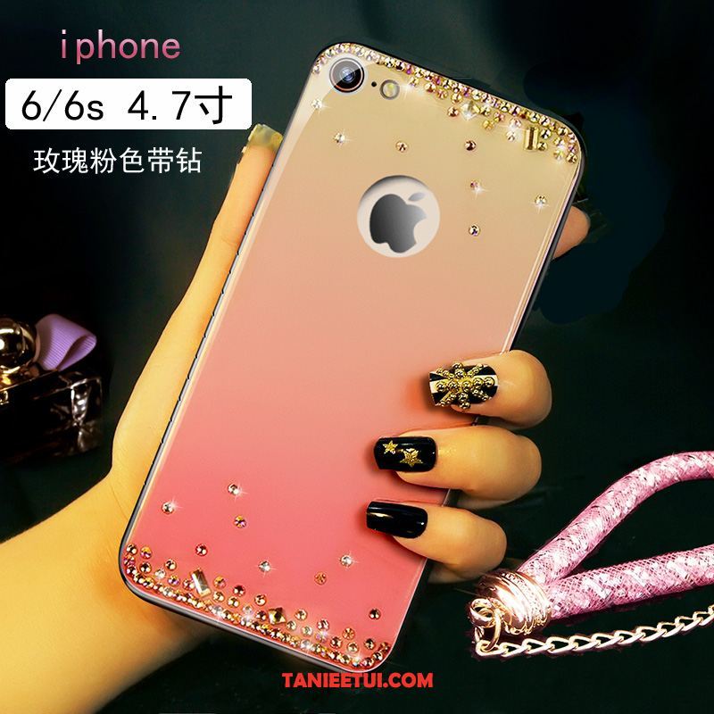 Etui iPhone 6 / 6s Rhinestone Różowe Bransoletki, Pokrowce iPhone 6 / 6s Szkło Wysoki Koniec Tendencja