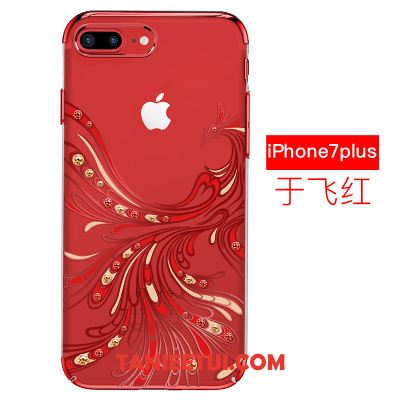 Etui iPhone 7 Plus Przezroczysty Telefon Komórkowy Poszycie, Obudowa iPhone 7 Plus Trudno Ochraniacz Czerwony