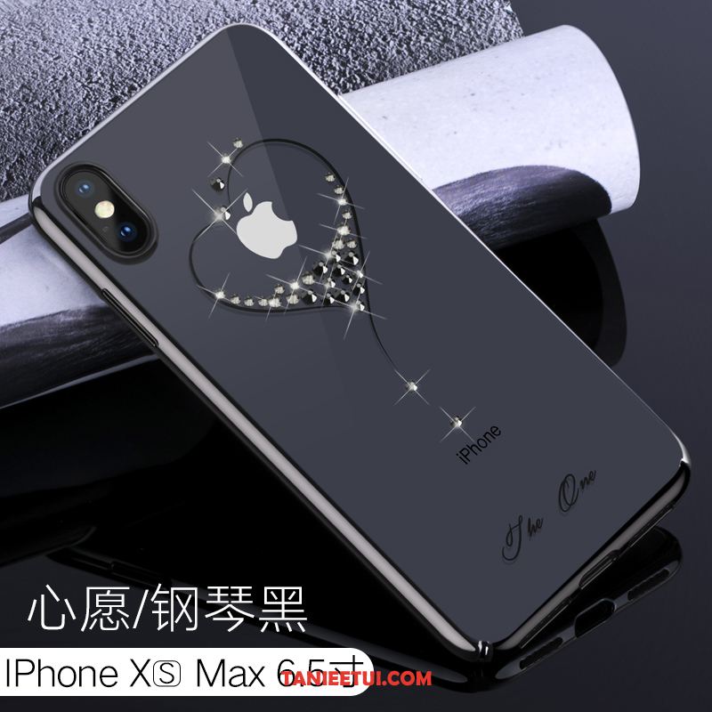 Etui iPhone Xs Max All Inclusive Trudno Kreatywne, Obudowa iPhone Xs Max Rhinestone Wysoki Koniec Przezroczysty