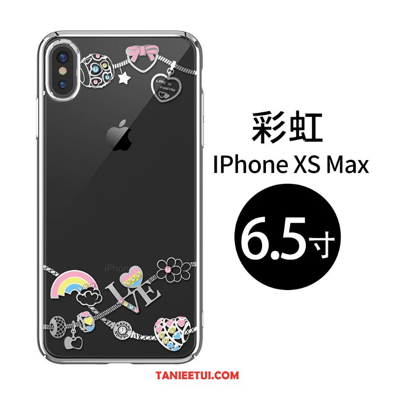 Etui iPhone Xs Max All Inclusive Trudno Kreatywne, Obudowa iPhone Xs Max Rhinestone Wysoki Koniec Przezroczysty