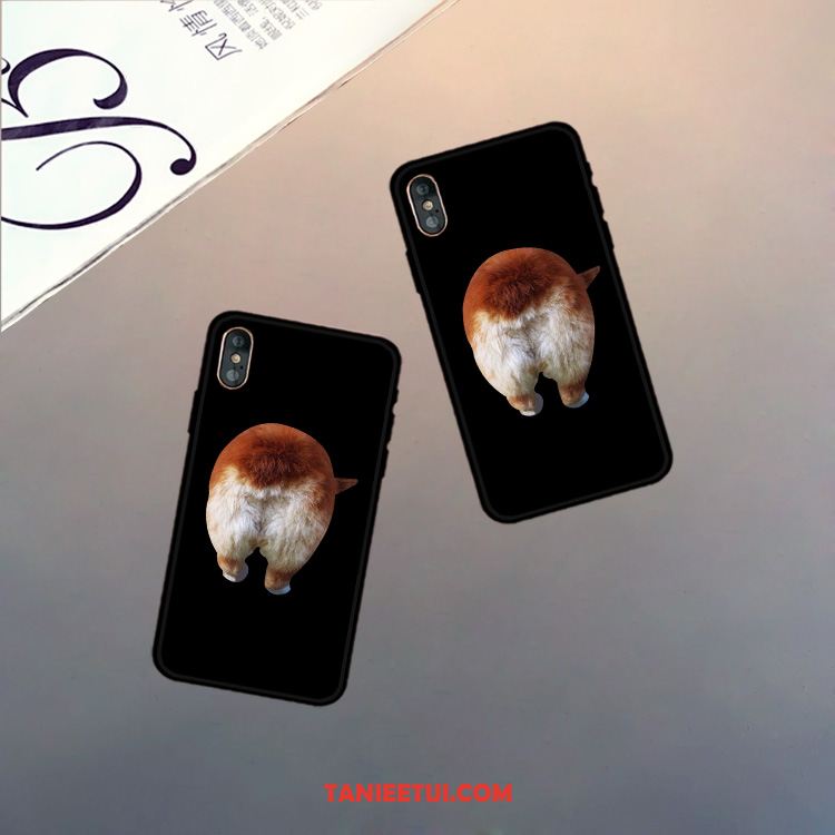 Etui iPhone Xs Max Telefon Komórkowy Psy Zakochani, Obudowa iPhone Xs Max Silikonowe Piękny Czarny