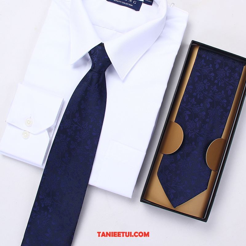 Krawat Męskie Sukienka Męska W Paski, Krawat Student Casual Biznes Blau
