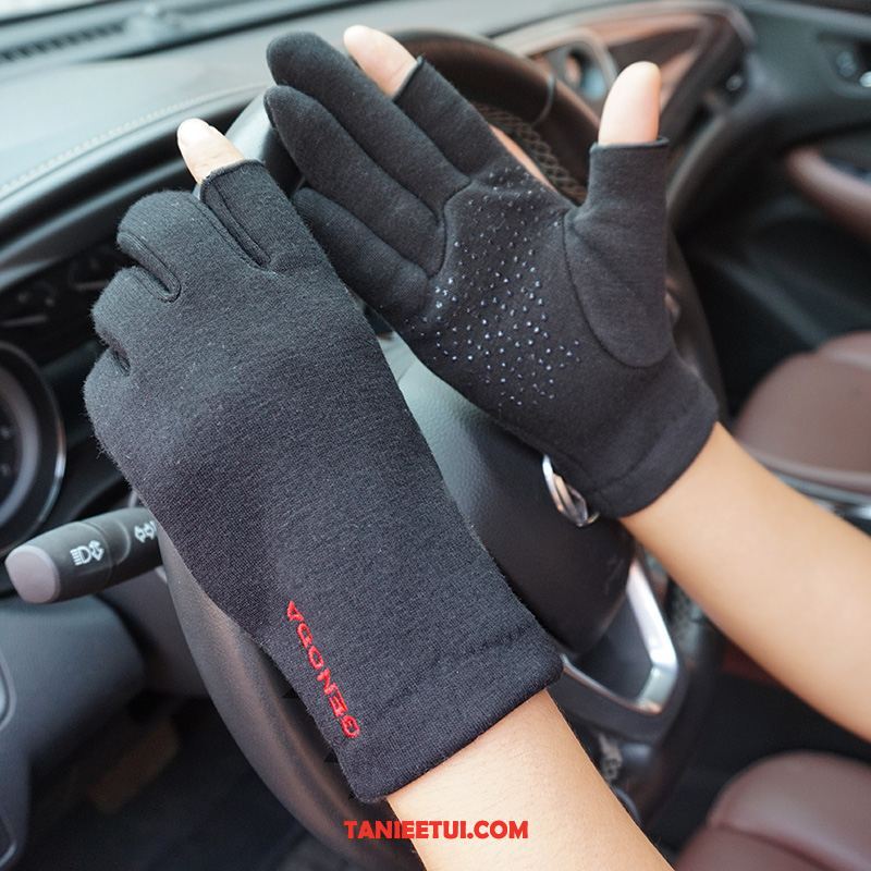 Rękawiczki Damskie Antypoślizgowe Ochrona Przed Słońcem Chłonny, Rękawiczki Dla Kierowców Cienkie Oddychające