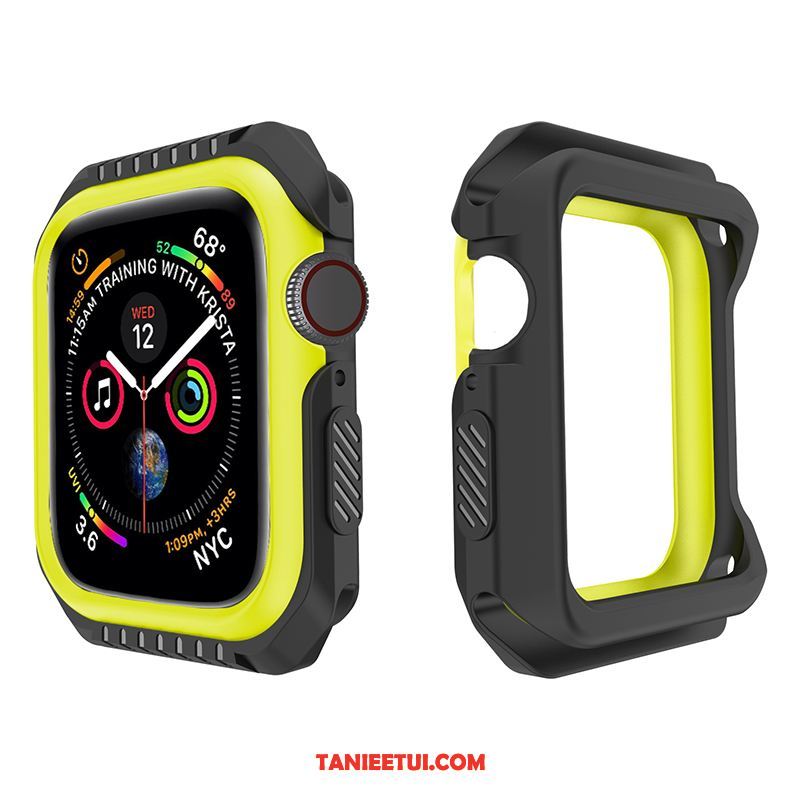 Etui Apple Watch Series 1 Miękki Żółty Anti-fall, Futerał Apple Watch Series 1 Czarny Ochraniacz Silikonowe