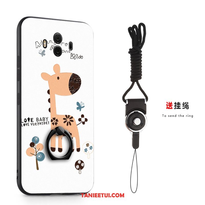 Etui Huawei Mate 10 Relief Anti-fall Biały, Obudowa Huawei Mate 10 Ring Miękki Telefon Komórkowy