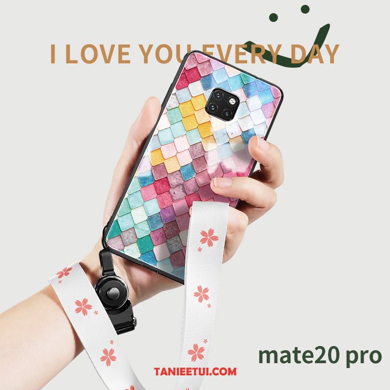 Etui Huawei Mate 20 Pro Kreatywne Telefon Komórkowy Szkło, Futerał Huawei Mate 20 Pro Silikonowe Anti-fall Cienkie