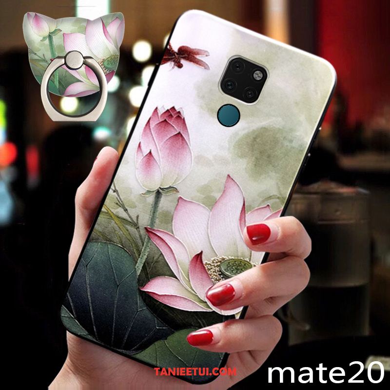 Etui Huawei Mate 20 Silikonowe Kwiaty Ochraniacz, Futerał Huawei Mate 20 Telefon Komórkowy Anti-fall Miękki