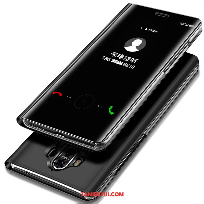 Etui Huawei Mate 9 Pro Czarny All Inclusive Lustro, Futerał Huawei Mate 9 Pro Skórzany Futerał Telefon Komórkowy Klapa