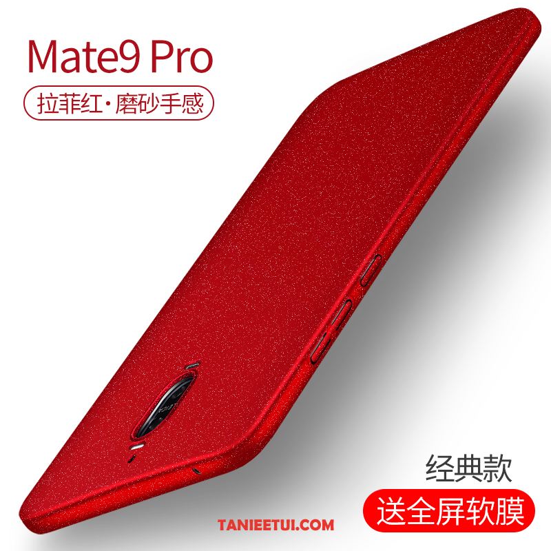 Etui Huawei Mate 9 Pro Osobowość Nubuku Trudno, Futerał Huawei Mate 9 Pro Magnetyzm Czerwony Anti-fall
