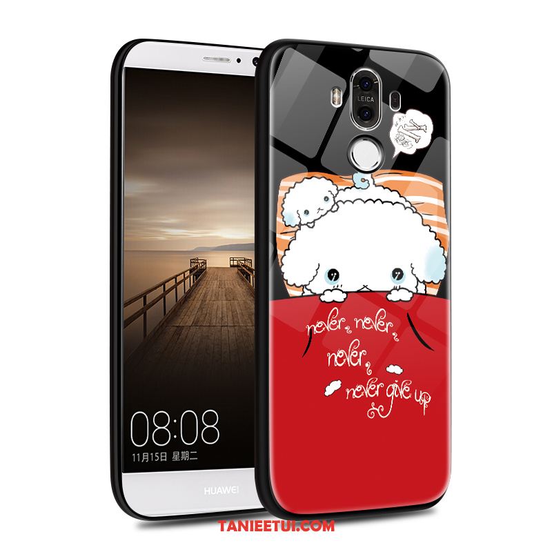 Etui Huawei Mate 9 Telefon Komórkowy Czerwony Piękny, Futerał Huawei Mate 9 Kreskówka Lustro Szkło