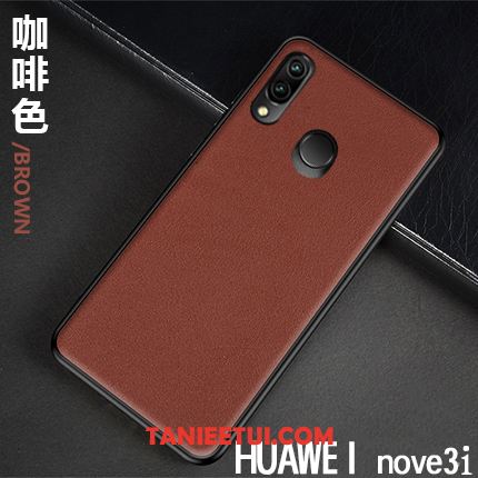 Etui Huawei Nova 3i Biznes Telefon Komórkowy Nowy, Futerał Huawei Nova 3i Lekki I Cienki Jakość Skóra Braun