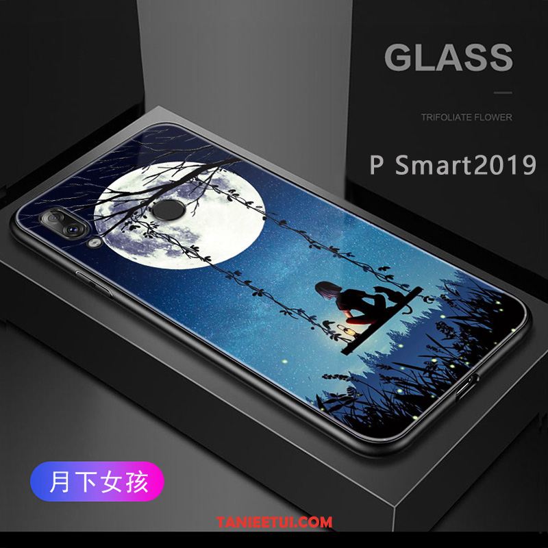 Etui Huawei P Smart 2019 Dostosowane Anti-fall Niebieski, Futerał Huawei P Smart 2019 Szkło Hartowane Modna Marka Telefon Komórkowy