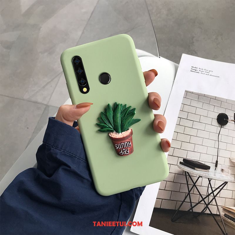 Etui Huawei P Smart+ 2019 Miękki Zielony Telefon Komórkowy, Futerał Huawei P Smart+ 2019 Anti-fall Silikonowe Ochraniacz