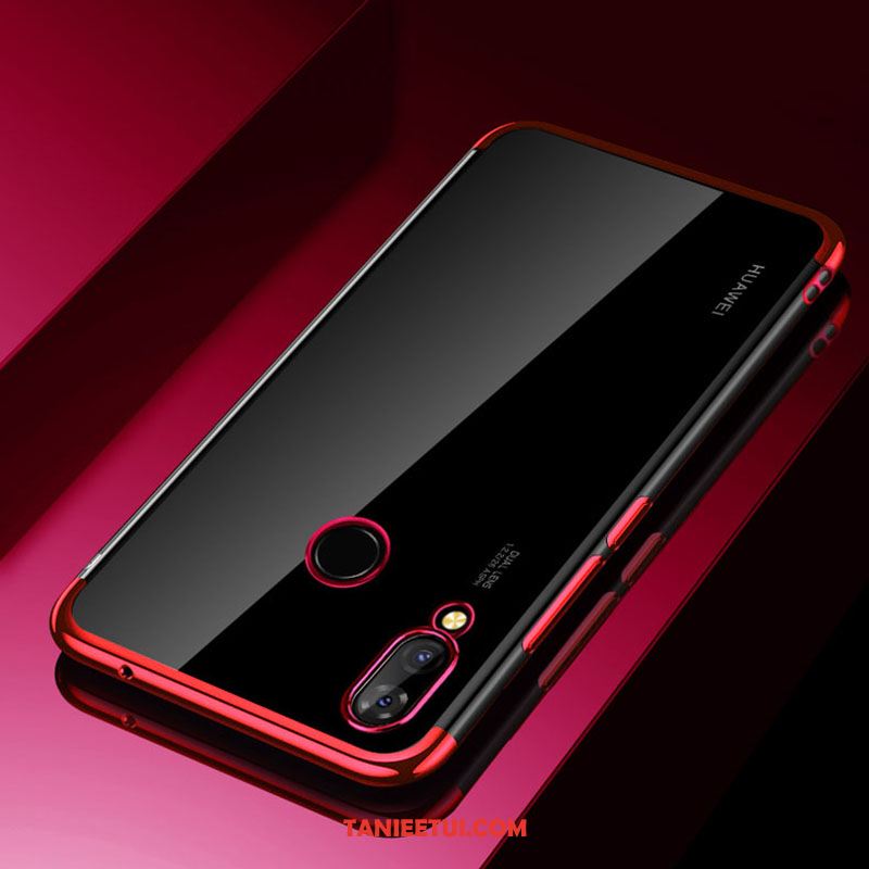 Etui Huawei P Smart+ Proste Czerwony Telefon Komórkowy, Obudowa Huawei P Smart+ Silikonowe Nowy Przezroczysty