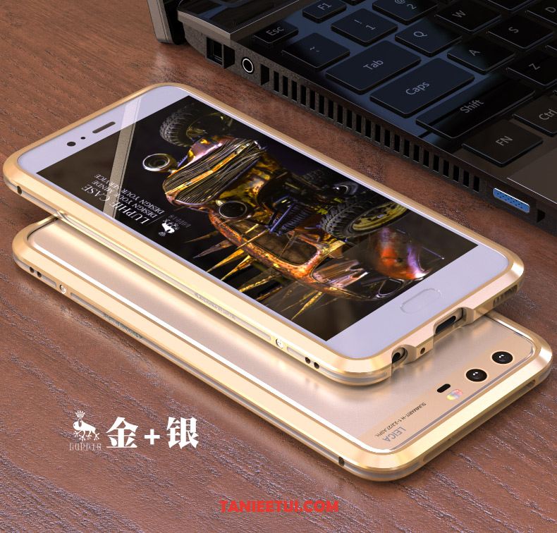 Etui Huawei P10 Plus Anti-fall Telefon Komórkowy Srebro, Futerał Huawei P10 Plus Granica Metal Złoto