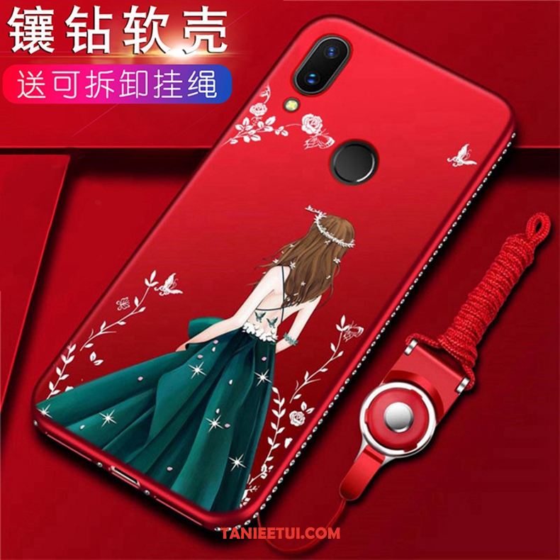 Etui Huawei P20 Lite Czerwony Telefon Komórkowy Cienka, Obudowa Huawei P20 Lite Silikonowe Miękki Anti-fall