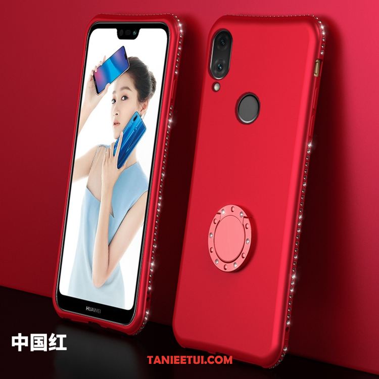 Etui Huawei P20 Lite Młodzież Silikonowe Czerwony, Futerał Huawei P20 Lite Anti-fall Telefon Komórkowy Ochraniacz