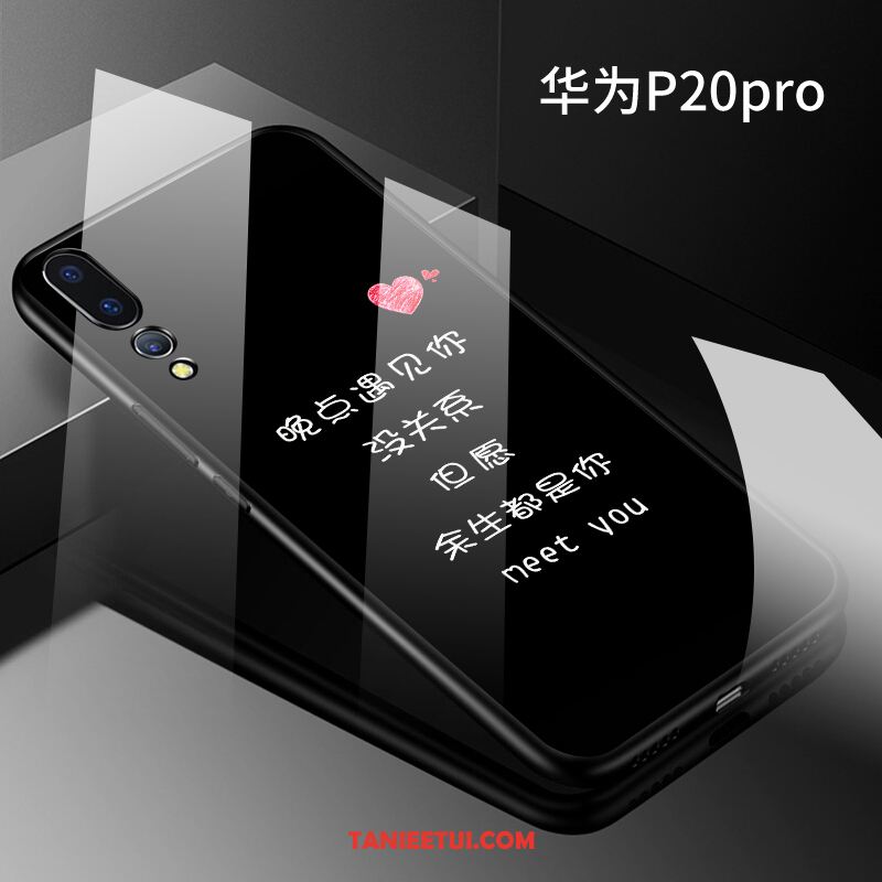 Etui Huawei P20 Pro Wieczorowa Telefon Komórkowy Szkło Hartowane, Futerał Huawei P20 Pro Czarny