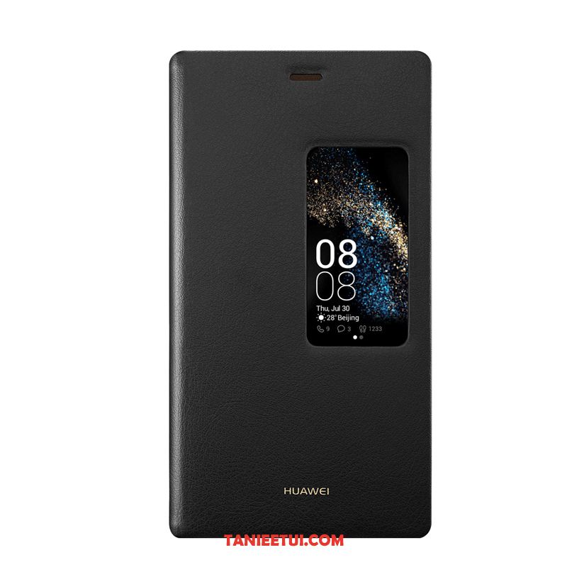 Etui Huawei P8 Czarny Wysoki Oryginalne, Obudowa Huawei P8 Skórzany Futerał Telefon Komórkowy Ochraniacz