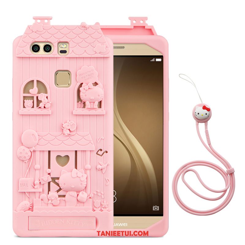 Etui Huawei P9 Plus Różowe Kreskówka Miękki, Obudowa Huawei P9 Plus Wspornik Silikonowe Telefon Komórkowy