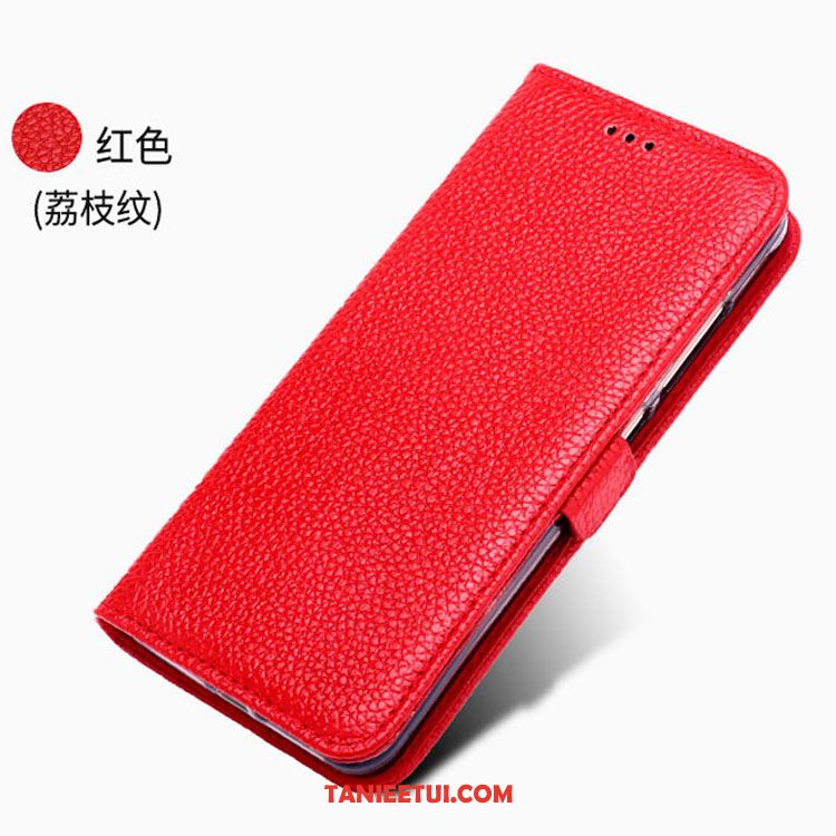 Etui Huawei Y6 2019 Telefon Komórkowy Ochraniacz Osobowość, Pokrowce Huawei Y6 2019 All Inclusive Czerwony Prawdziwa Skóra