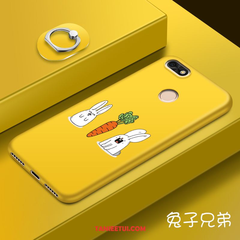 Etui Huawei Y6 Pro 2017 Żółty Telefon Komórkowy Miękki, Futerał Huawei Y6 Pro 2017 Kolor Kreskówka