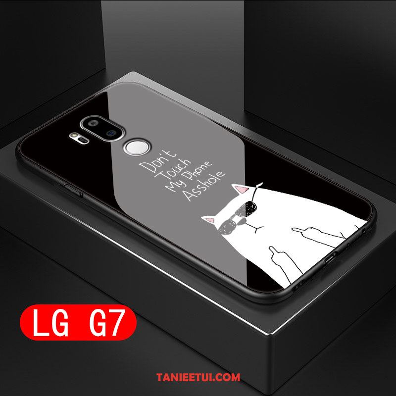 Etui Lg G7 Thinq Telefon Komórkowy Miękki Trudno, Obudowa Lg G7 Thinq Osobowość Anti-fall Czarny