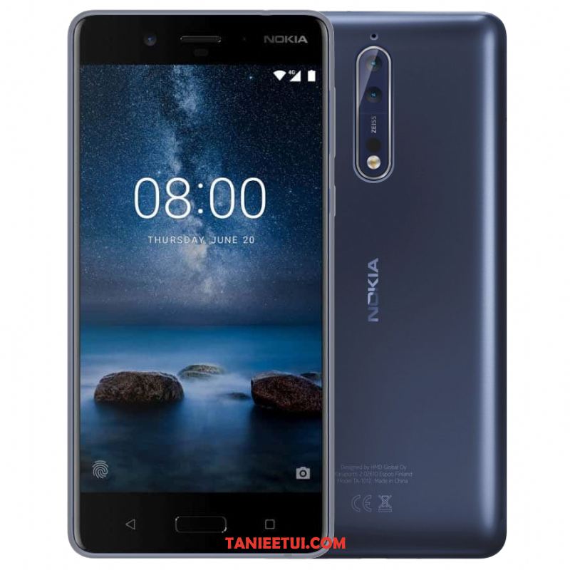 Etui Nokia 8 All Inclusive Silikonowe Niebieski, Pokrowce Nokia 8 Telefon Komórkowy Cienkie Miękki