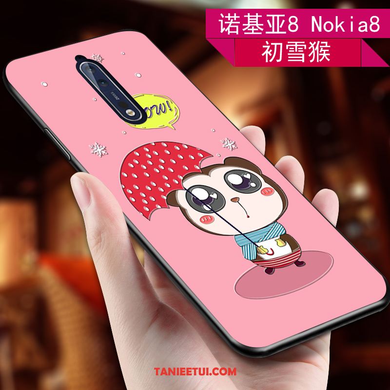 Etui Nokia 8 Kreatywne Osobowość Silikonowe, Pokrowce Nokia 8 Różowe Zakochani Ładny