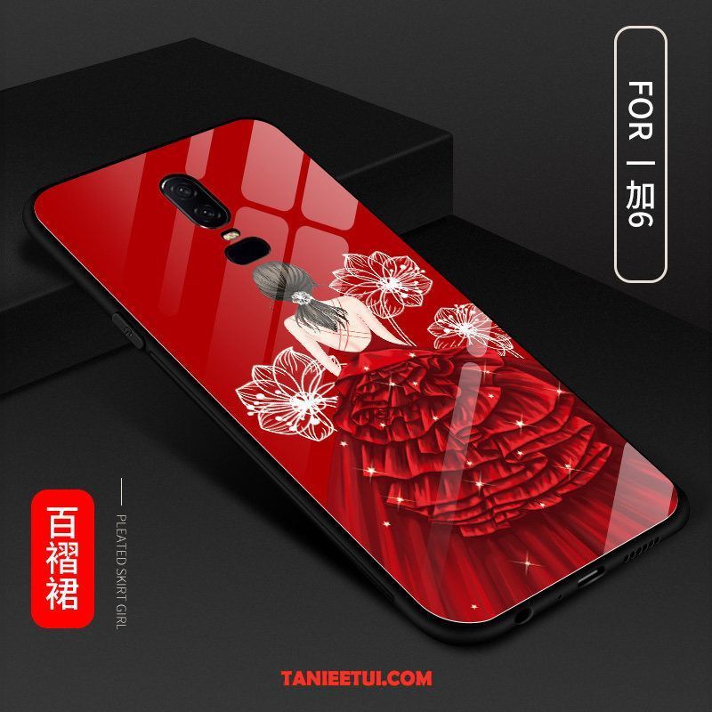 Etui Oneplus 6 Modna Marka Silikonowe Cienkie, Futerał Oneplus 6 Nowy Czerwony Telefon Komórkowy