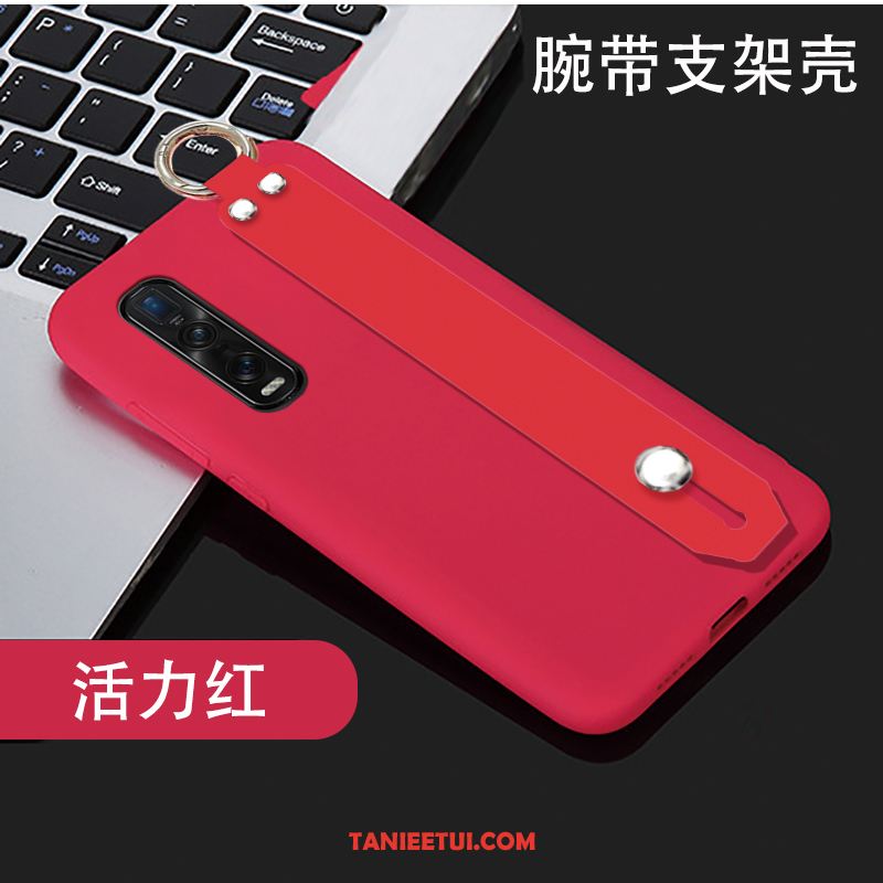 Etui Oppo Find X2 Pro Jednolity Kolor Silikonowe Czerwony, Pokrowce Oppo Find X2 Pro Anti-fall Miękki Telefon Komórkowy
