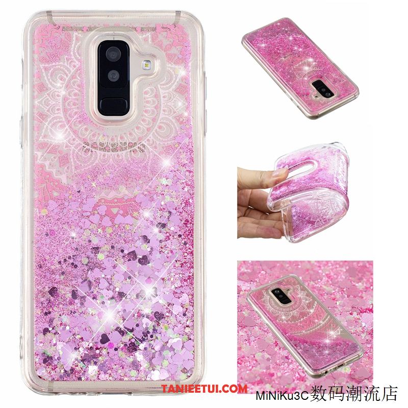 Etui Samsung Galaxy A6 All Inclusive Quicksand Różowe, Futerał Samsung Galaxy A6 Gwiazda Anti-fall Ochraniacz