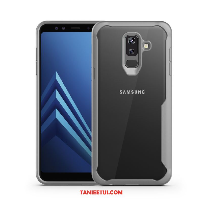 Etui Samsung Galaxy A6+ Anti-fall Gwiazda Silikonowe, Pokrowce Samsung Galaxy A6+ Ochraniacz Przezroczysty Szary