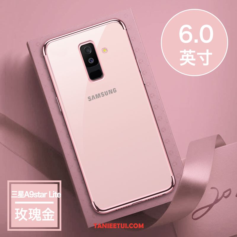 Etui Samsung Galaxy A6+ Gwiazda Cienka Młodzież, Futerał Samsung Galaxy A6+ Telefon Komórkowy Różowe Poszycie
