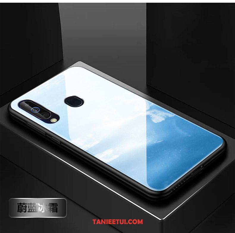 Etui Samsung Galaxy A60 Proste Telefon Komórkowy Szkło, Obudowa Samsung Galaxy A60 Lustro Czyste Niebieski