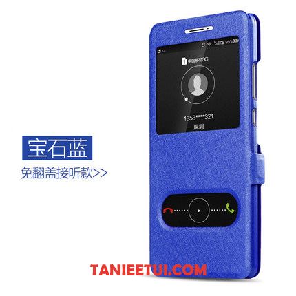 Etui Samsung Galaxy A8 2018 Ochraniacz Niebieski Klapa, Futerał Samsung Galaxy A8 2018 Skórzany Futerał Telefon Komórkowy Gwiazda
