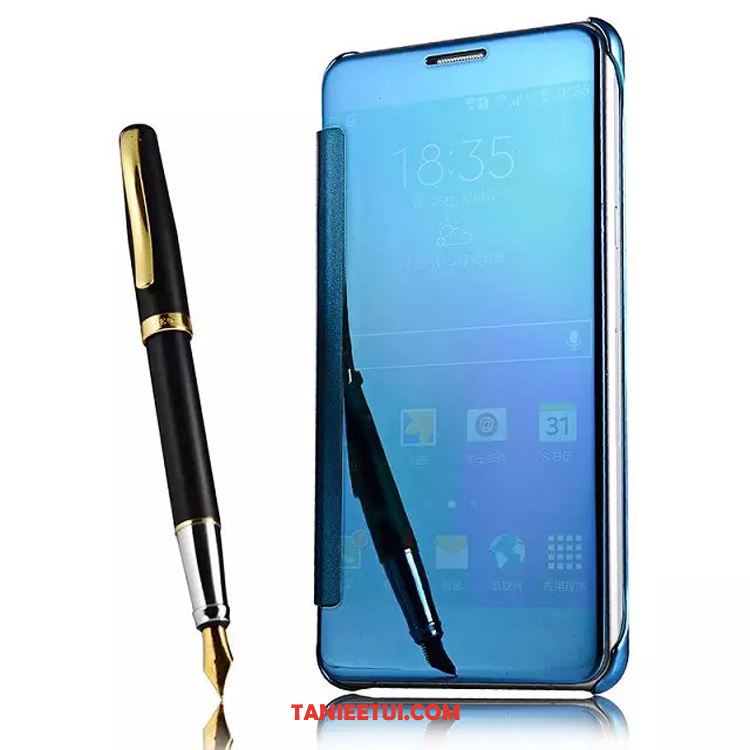 Etui Samsung Galaxy A8 Ochraniacz Trudno Skórzany Futerał, Futerał Samsung Galaxy A8 Gwiazda Telefon Komórkowy Niebieski