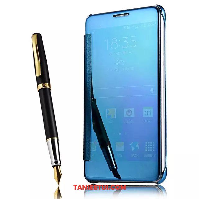Etui Samsung Galaxy A9 2018 Telefon Komórkowy Ochraniacz Niebieski, Futerał Samsung Galaxy A9 2018 Lustro Gwiazda Spoczynek