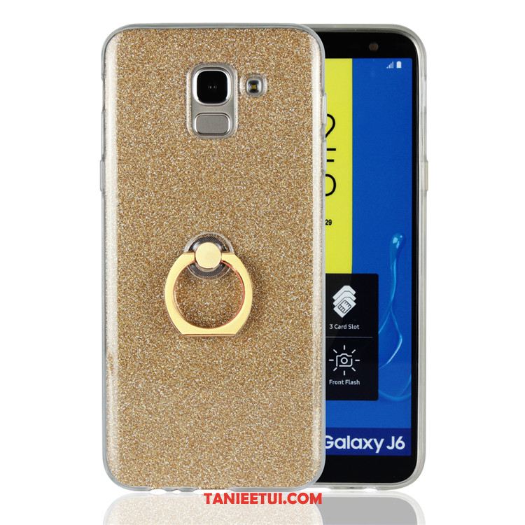 Etui Samsung Galaxy J6 Telefon Komórkowy Anti-fall Proszek, Pokrowce Samsung Galaxy J6 Złoto Gwiazda Silikonowe