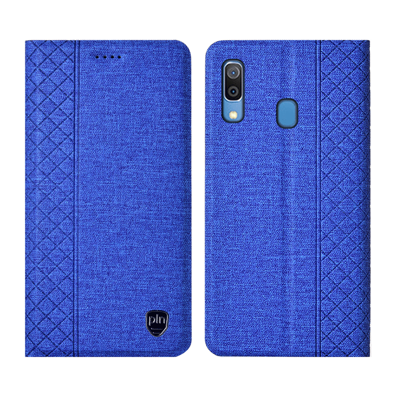 Etui Samsung Galaxy M20 Telefon Komórkowy Gwiazda Niebieski, Futerał Samsung Galaxy M20 Skórzany Ochraniacz Klapa