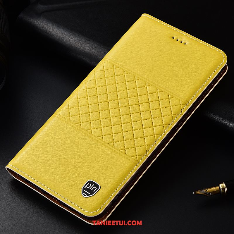 Etui Samsung Galaxy Note 10+ Telefon Komórkowy Anti-fall Skórzany, Futerał Samsung Galaxy Note 10+ Żółty All Inclusive Ochraniacz
