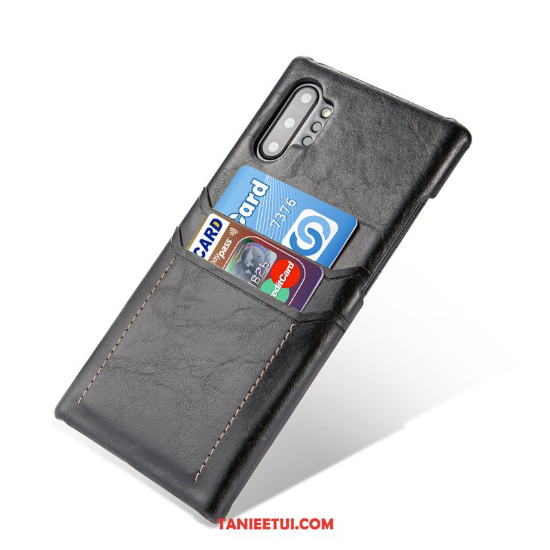Etui Samsung Galaxy Note 10+ Telefon Komórkowy Gwiazda Czarny, Pokrowce Samsung Galaxy Note 10+ Ochraniacz Skórzany Futerał