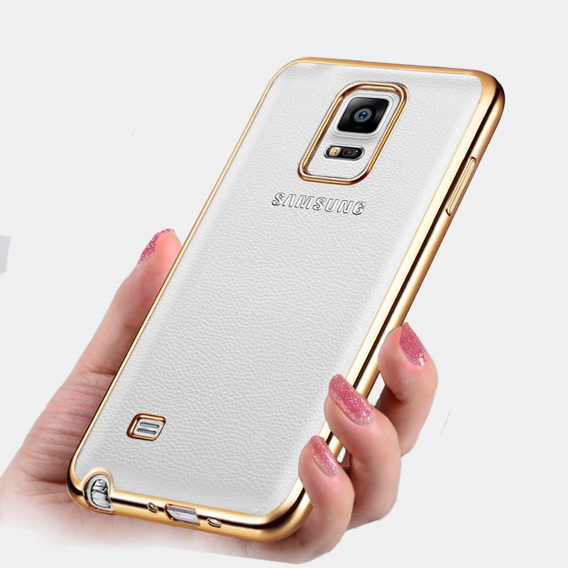 Etui Samsung Galaxy Note 4 Anti-fall Telefon Komórkowy Miękki, Obudowa Samsung Galaxy Note 4 Ochraniacz Złoto Silikonowe